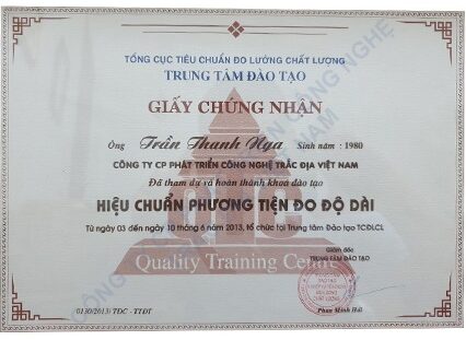 Giới Thiệu 39 Chứng Nhận Hiệu Chuẩn