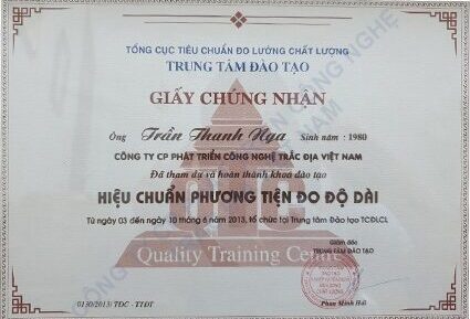 Chứng Nhận Hiệu Chuẩn