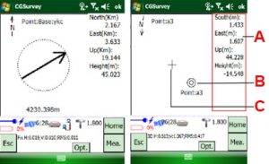 Hướng Dẫn Đo RTK Bằng Phần Mềm CGSURVEY 38 Cắm điểm thiết kế ra thực địa