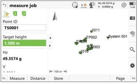 Hướng Dẫn Sử Dụng Nhanh Máy Toàn Đạc Điện Tử Leica FlexLine TS10 40 Đo chi tiết địa hình