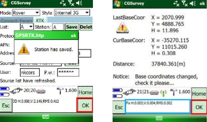 Kết nối CORS thành công