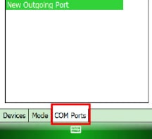 Thẻ COM Port chọn cổng COM
