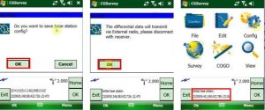 Hướng Dẫn Đo RTK Bằng Phần Mềm CGSURVEY 25 Thông báo thiết lập Base thành công