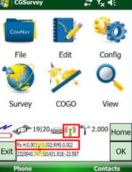 Thiết lập chế độ đo RTK thành công