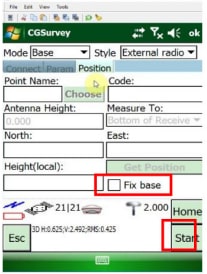 Thiết lập thông số Base