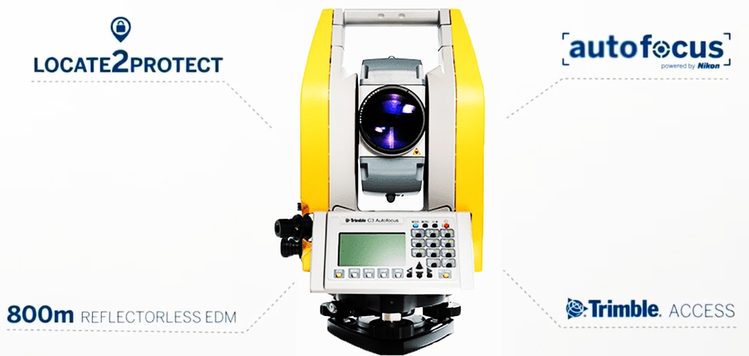 Máy Toàn Đạc Điện Tử Trimble C3 1″, 2″, 3″, 5″ chính hãng