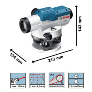 Máy thủy bình Bosch Gol 26 D 31 Máy thủy bình Bosch GOL 26D