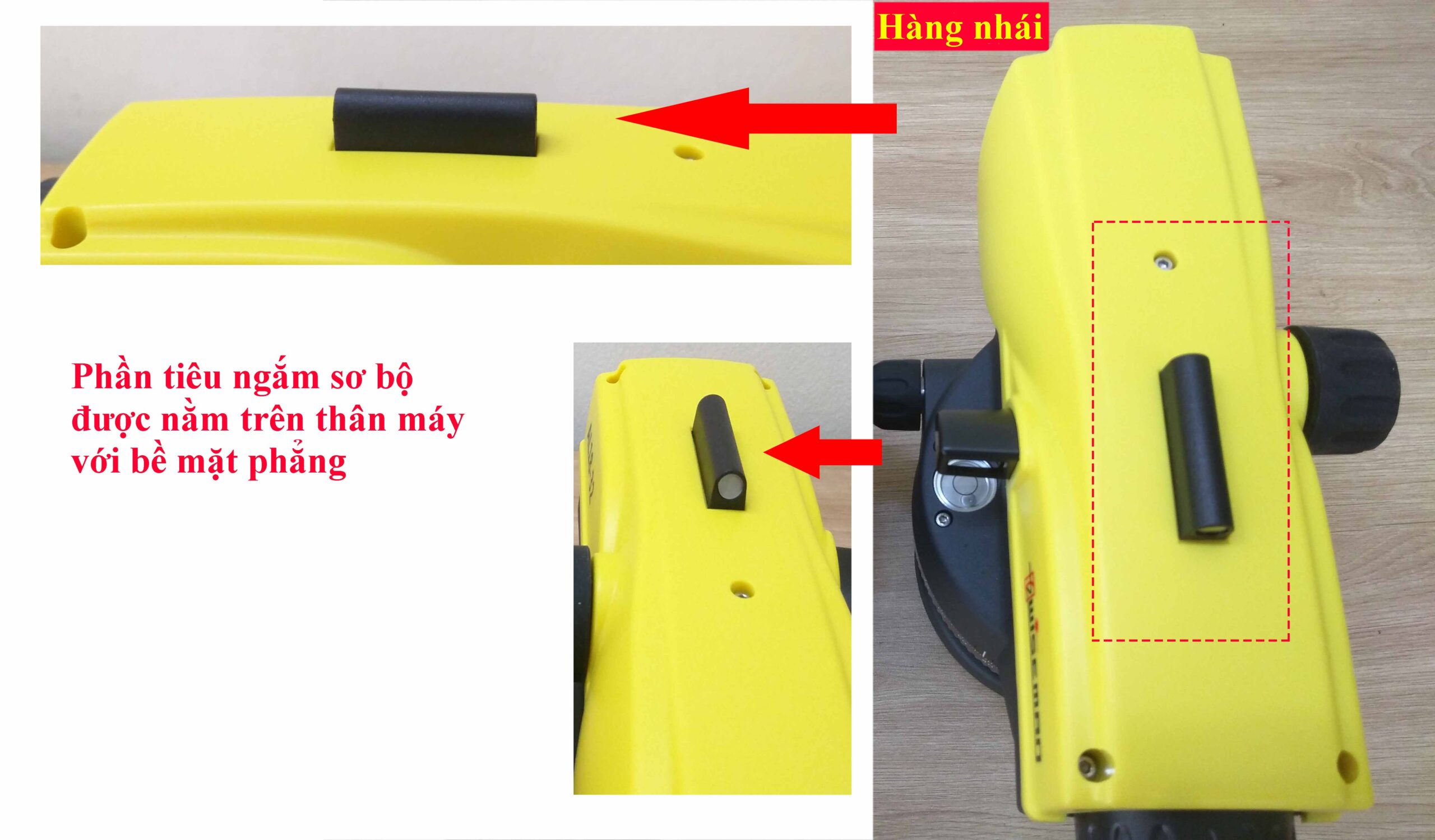 Đặc điểm nhận dạng máy thủy bình Leica chính hãng và máy thủy bình Leica hàng giả, nhái thương hiệu 36 tiêu ngắm sơ bộ máy thủy bình hàng nhái giả