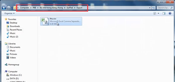 Truyền Dữ Liệu Từ Sổ Tay Máy RTK Sang Máy Tính