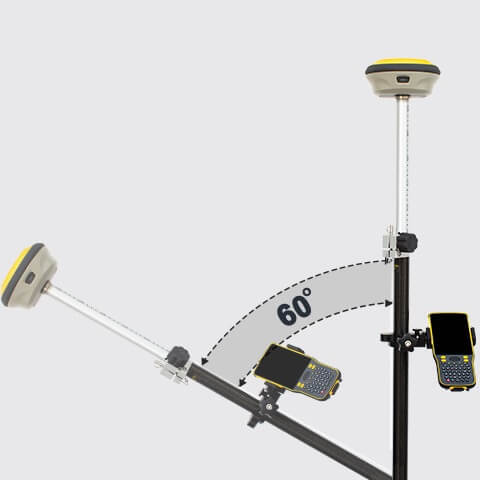 Máy GPS RTK 2 Tần Số E-Survey E500 bù nghiêng 60 độ