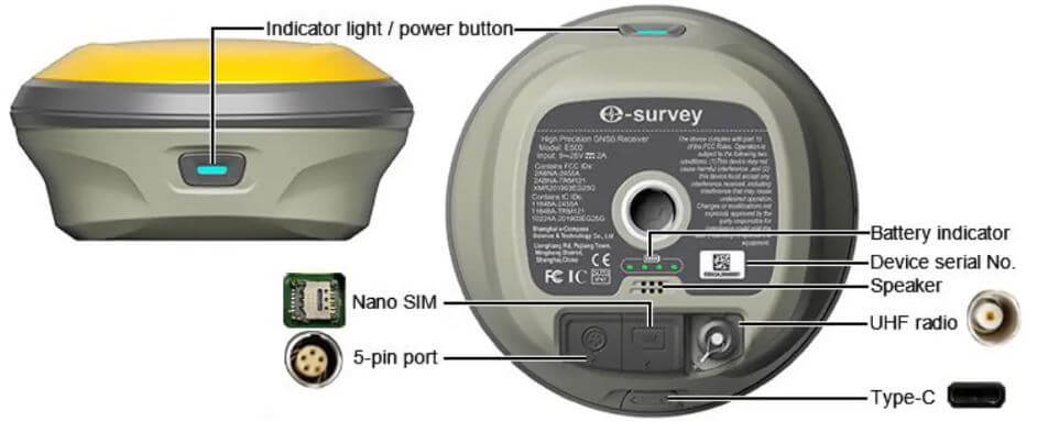 Thông Số Kỹ Thuật Máy GPS RTK 2 Tần Số E-Survey E500