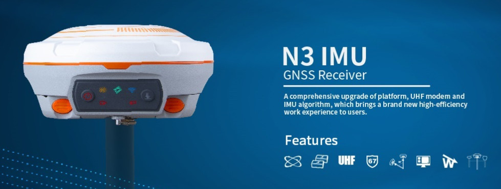 Máy GNSS GPS 2 Tần Số RTK N3 IMU ComNav
