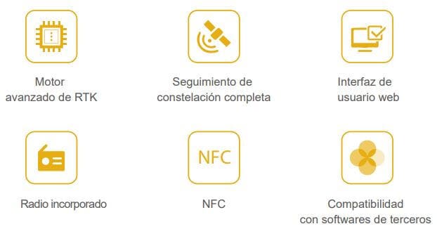 Máy RTK Hi-target V200 tính năng kết nối NFC