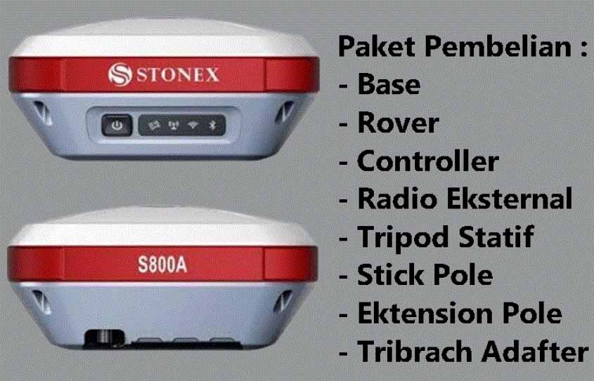 Máy GPS 2 tần RTK Stonex S800A chính hãng