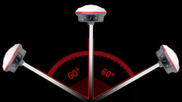 góc nghiên 60 độ máy đo gps rtk Kolida K30