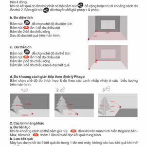 Máy đo khoảng cách laser SNDWAY SW-M50 (Tia đỏ)