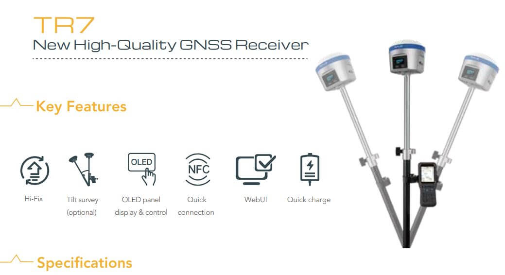 tinh năng Máy GPS RTK TR7 là bộ thu GNSS