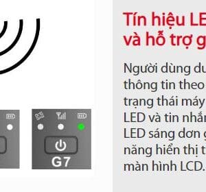 Máy GPS RTK Pentax G7N thong bao tin hieu den led