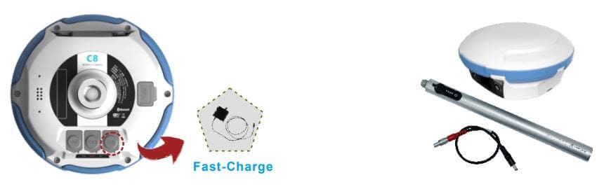GPS RTK Texcel C8 Pin 10.000 mAh, hoạt động cả ngày chỉ với một lần sạc