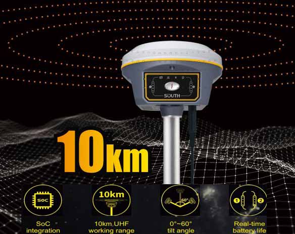 Máy GPS RTK South Galaxy G9 dẫn đạt 10km