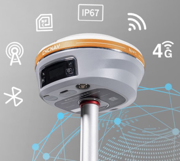 Máy GPS RTK CHCNAV i93 Wi-Fi, Bluetooth và NFC 4G và UHF 