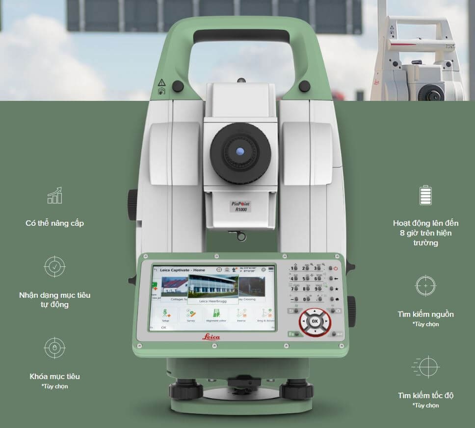 may toan dac dien tu Leica TS13 tinh nang