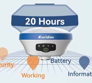 Máy GPS RTK Meridian M8 37 Máy GPS RTK Meridian M8 thời gian hoạt động lên tới 20 giờ