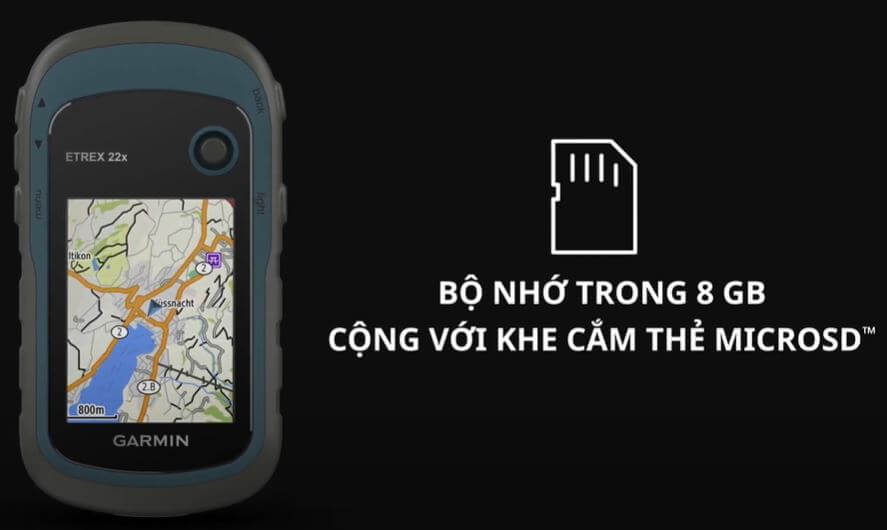 Máy Định Vị GPS Garmin ETrex 22x bộ nhớ trong 8h