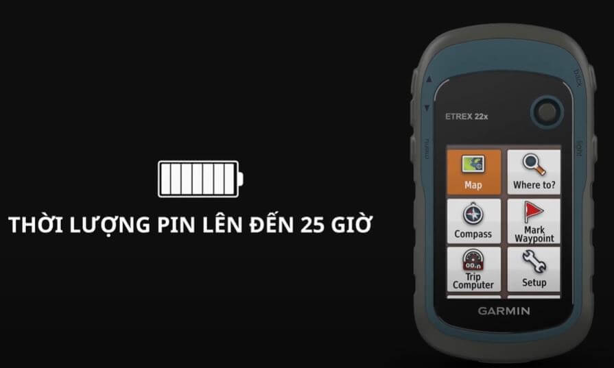 Máy Định Vị GPS Garmin ETrex 22x pin 25h