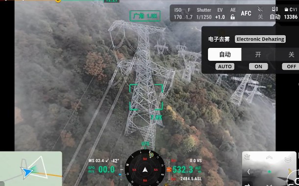 may bay khong nguoi lai UAV Matrice 4E smàn trập cơ học, chức năng khử sương mờ 