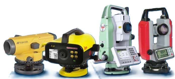 Máy thủy bình và máy toàn đạc