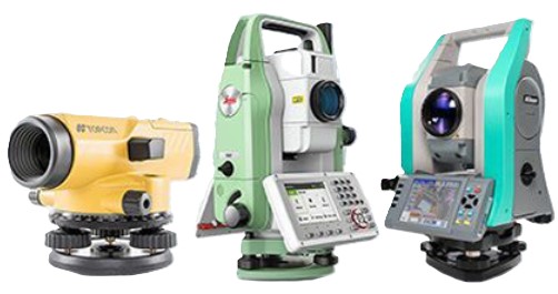 Máy thủy bình và máy toàn đạc