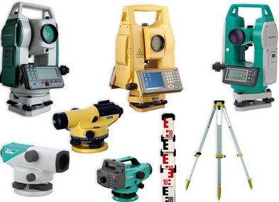 Máy thủy bình và máy toàn đạc