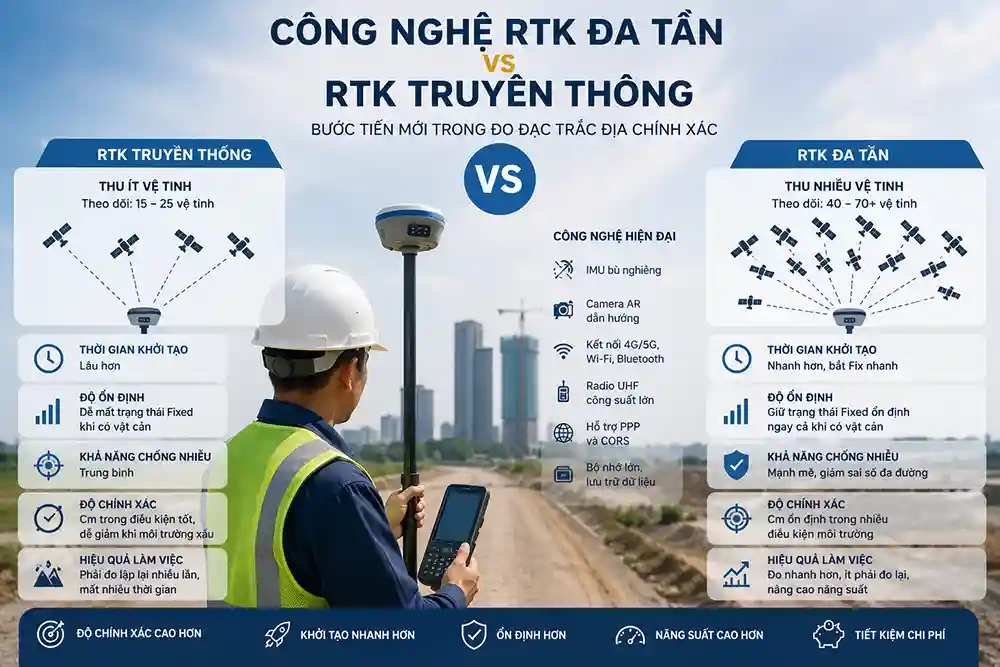 Công nghệ RTK đa tần