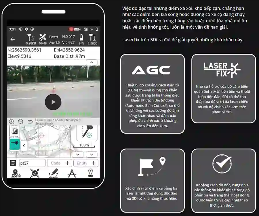 Máy GPS RTK STEC SDi