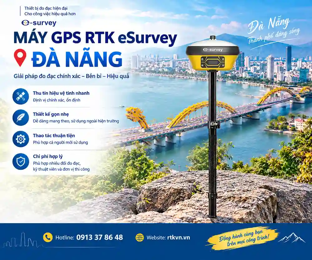 Máy GPS RTK eSurvey tại Đà Nẵng chính hãng