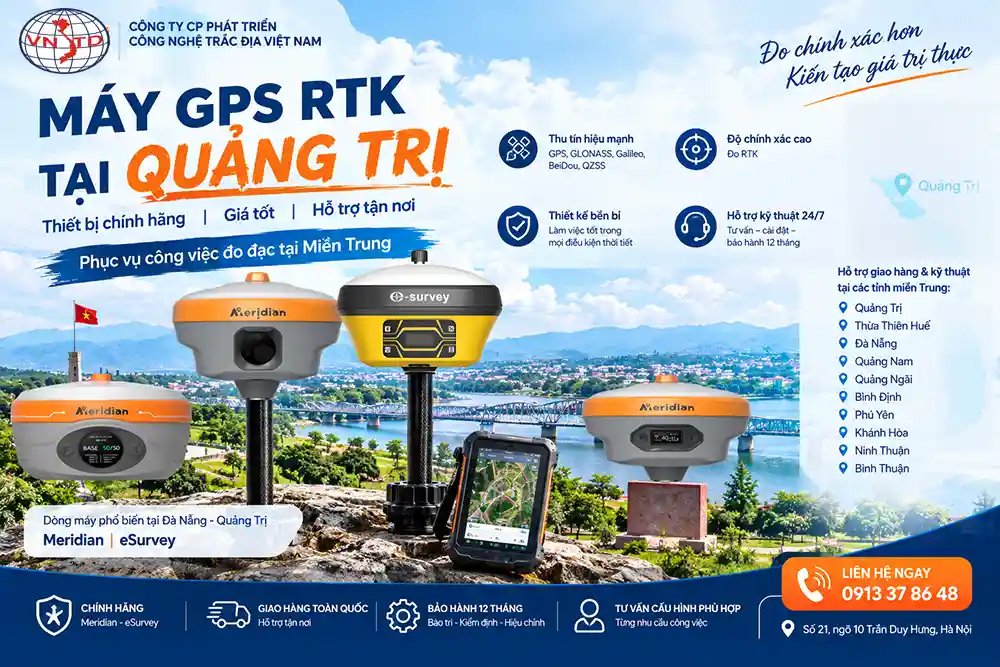 Máy GPS RTK tại Quảng Trị chính hãng